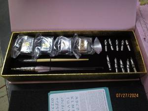 lot 159 image: new davelion calligraphy set...