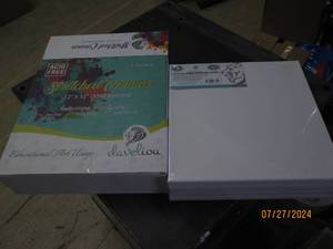 lot 172 image: new package of davelion 5 stretched canvas 12 inch x 12 inch panels acid free