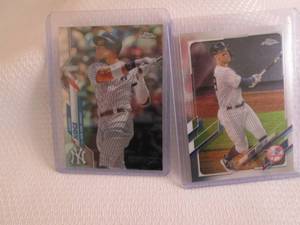 lot 4 image: 2020 & 2021 Topps Chrome Aaron Judg...