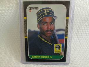 lot 5 image: 1987 Donruss Barry Bonds Rookie Car...