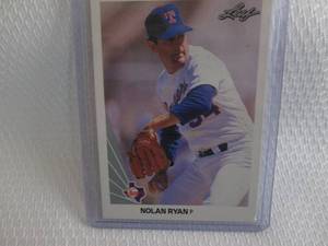 lot 16 image: 1990 Leaf Nolan Ryan Card...