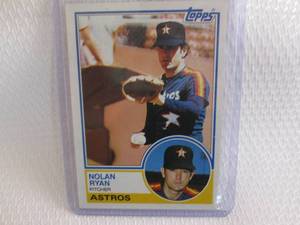 lot 37 image: 1983 Topps Nolan Ryan Card...