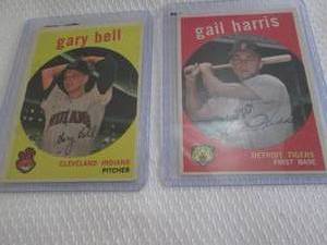 lot 55 image: 1959 Topps Gary Bell & Gail Harris ...