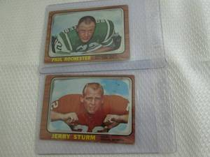 lot 60 image: 1966 Topps Jerry Sturm & Paul Roche...