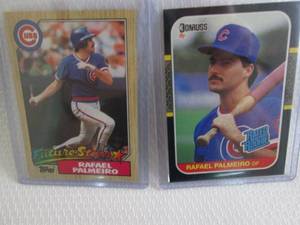 lot 76 image: 1987 Topps & Donruss Rafael Palmeir...