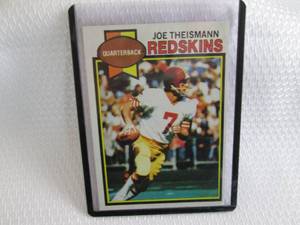 lot 79 image: 1979 Topps Joe Theismann Card...