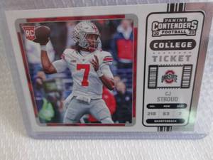 lot 80 image: 2023 Contenders CJ Stroud Rookie Ca...
