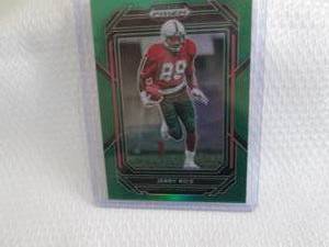 lot 81 image: 2023 Prizm Jerry Rice Green Prizm C...