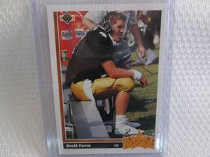 lot 93 image: 1991 Upper Deck Brett Favre Rookie ...