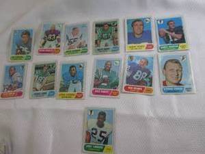lot 94 image: 1968 Topps Football Cards...