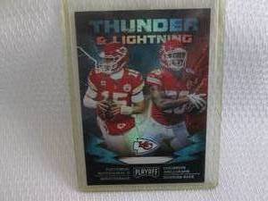 lot 97 image: 2019 Playoff Patrick Mahomes Thunde...