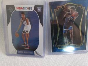 lot 112 image: 2020-21 Hoops & Select Jaden McDani...