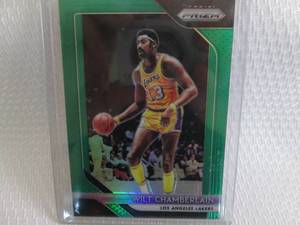 lot 113 image: 2018-19 Prizm Wilt Chamberlain Gree...
