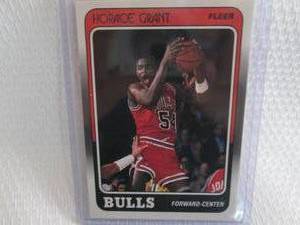 lot 115 image: 1988-89 Fleer Horace Grant Rookie C...