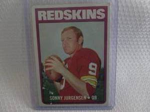 lot 120 image: 1972 Topps Sonny Jurgensen Card...