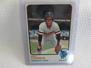 lot 127 image: 1973 Topps Rod Carew Card...