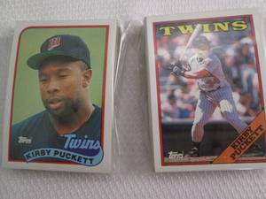 lot 150 image: 1988 & 1989 Topps Minnesota Twins T...