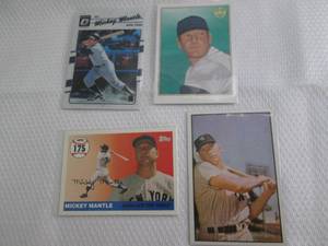 lot 181 image: Topps, Optic & Bowman Mickey Mantle...