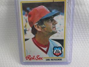 lot 182 image: 1978 Topps Carl Yastrzemski Card...