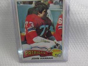 lot 184 image: 1975 Topps John Hannah Card...