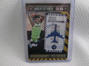 lot 193 image: 2021-22 Hoops Anthony Edwards Frequ...