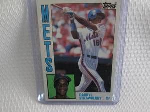 lot 197 image: 1984 Topps Darryl Strawberry Rookie...
