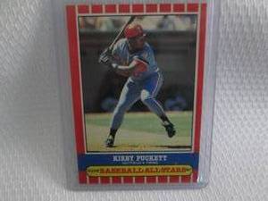 lot 198 image: 1987 Fleer Kirby Puckett Baseball A...