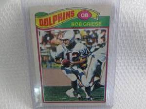 lot 200 image: 1977 Topps Bob Griese Card...