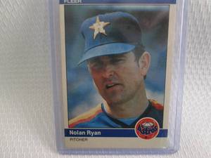 lot 211 image: 1984 Fleer Nolan Ryan Card...