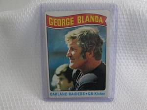 lot 217 image: 1975 Topps George Blanda Card...