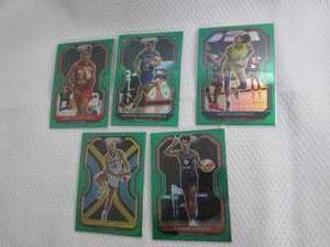 lot 221 image: 2021 WNBA Prizm Green Prizm Cards...