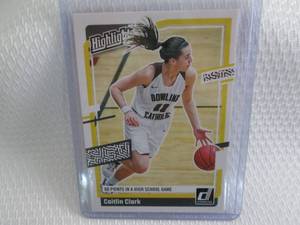 lot 227 image: 2024 Donruss Caitlin Clark Highligh...