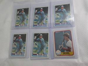 lot 229 image: 1981 & 1982 Danny Ainge Fleer & Top...