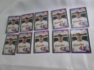 lot 230 image: 10 1989 Donruss Curt Schilling Rook...