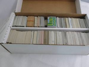 lot 244 image: Box Of Baseball, Football & Basketb...