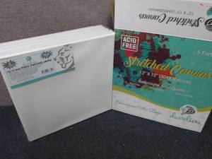 lot 394 image: 5 pk Develiou12x12 Stretched Ca...