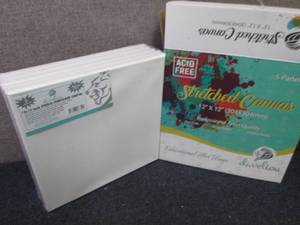 lot 398 image: 5 pk Develiou12x12 Stretched Ca...