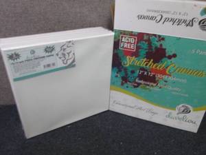 lot 400 image: 5 pk Develiou12x12 Stretched Ca...