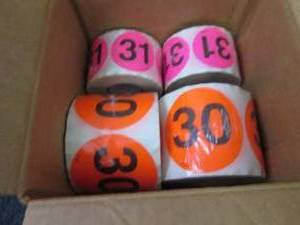 lot 442 image: 30 & 31 Stickers...