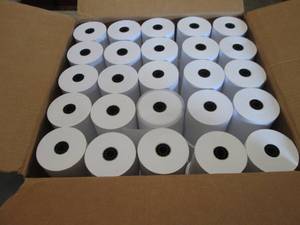 lot 461 image: Case of 50 Paper Receipt Rolls...