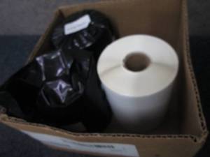 lot 474 image: 3 Rolls 6x4 inch Labels...
