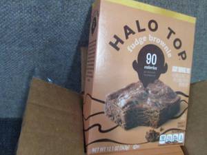 lot 507 image: 6- 12.1 oz Halo Top Fudge Brownie M...