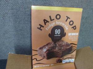 lot 513 image: 6- 12.1 oz Halo Top Fudge Brownie M...