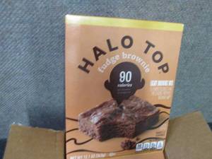 lot 515 image: 6- 12.1 oz Halo Top Fudge Brownie M...