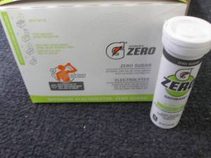 lot 539 image: 8- 10 ct tubes Gatorade Zero Lemon ...