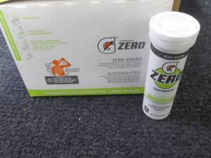lot 540 image: 8- 10 ct tubes Gatorade Zero Lemon ...