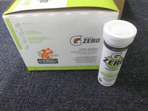 lot 542 image: 8- 10 ct tubes Gatorade Zero Lemon ...