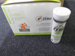 lot 543 image: 8- 10 ct tubes Gatorade Zero Lemon ...