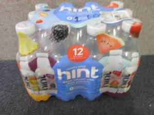 lot 550 image: 12- 16 oz Hint Variety Pack...
