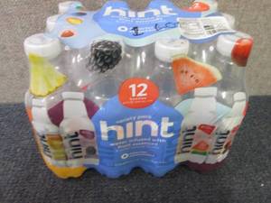 lot 551 image: 12- 16 oz Hint Variety Pack...